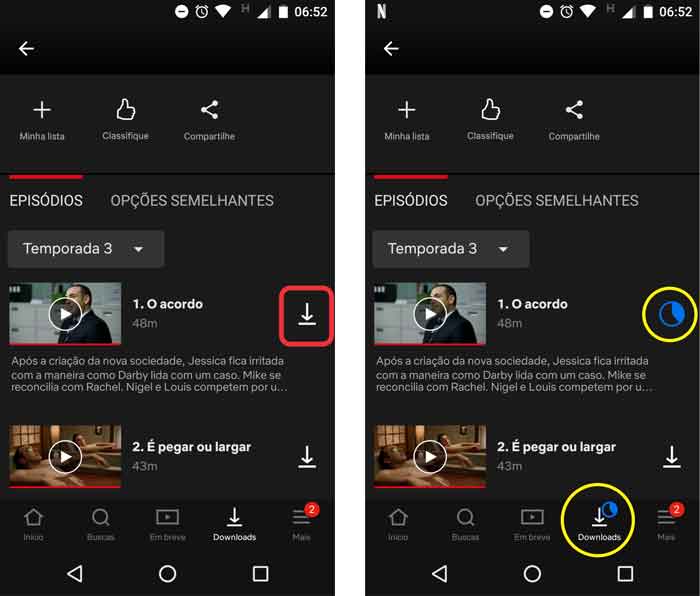 Netflix sem internet — passo 2